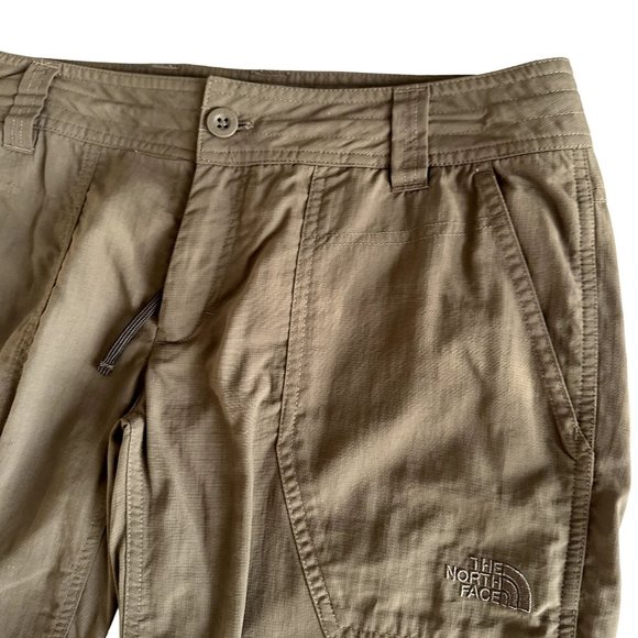 The North Face Dark Khaki Bermuda Shorts Womens 8 - Picture 3 of 4